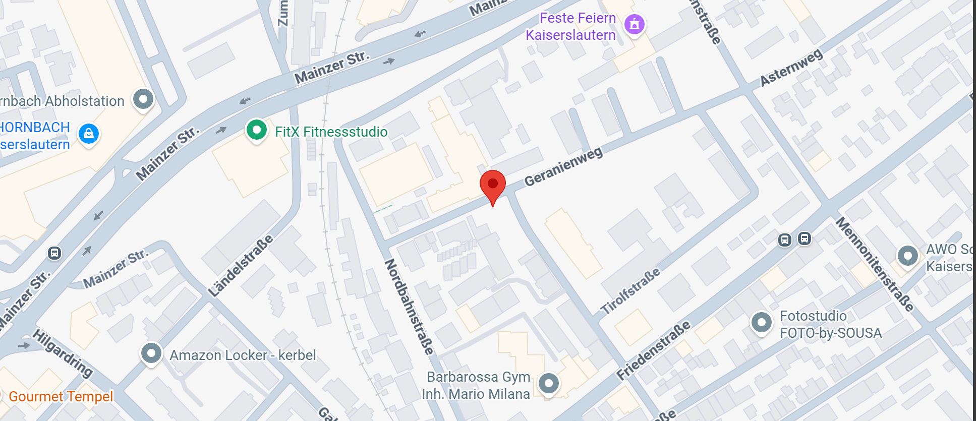 Karte: Kaiserslautern Standort